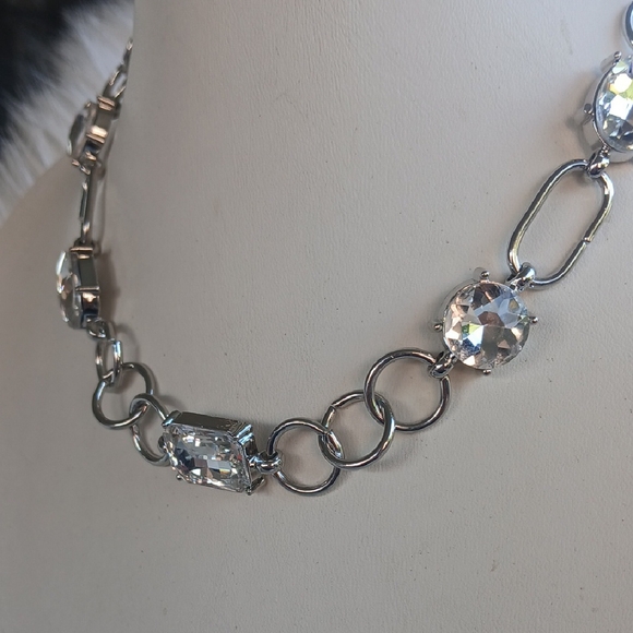 Paparazzi Silver Necklace with Clear Gems - Picture 5 of 10